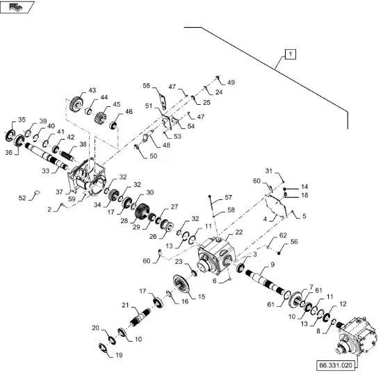 87540641 - Сальник вала редукт. прив. роторов CR